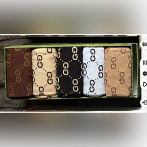 Gucci unisex Socks in Brown and Cream